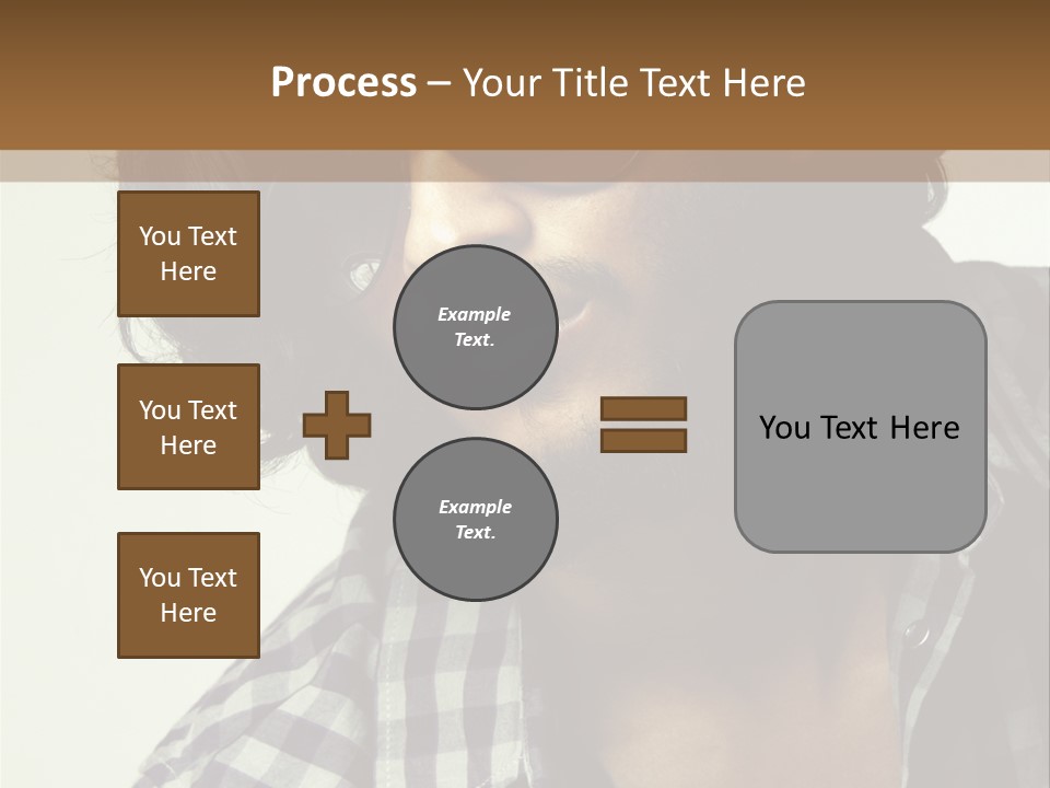 Standing Handsome Hair Style PowerPoint Template