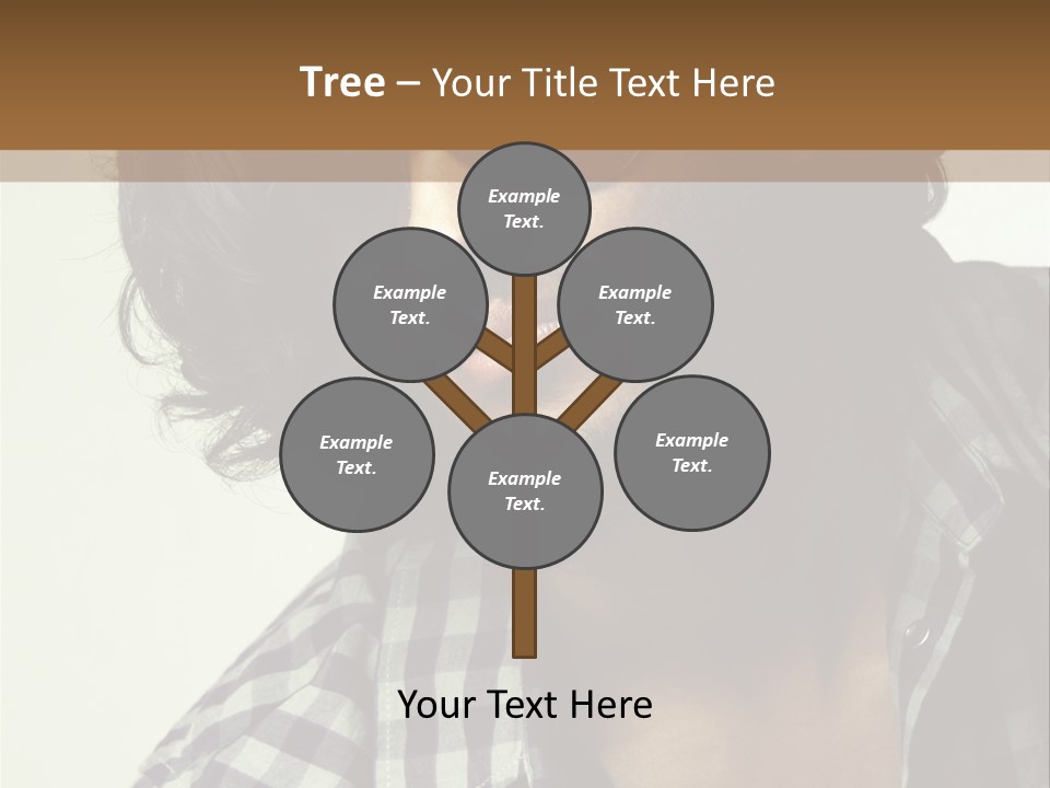 Standing Handsome Hair Style PowerPoint Template