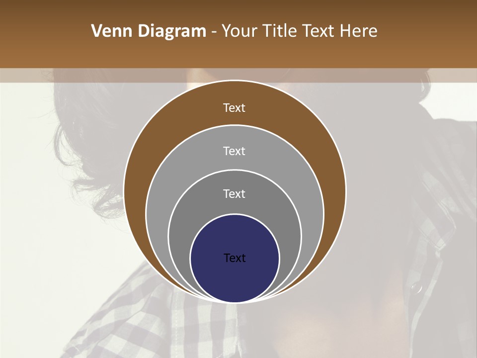 Standing Handsome Hair Style PowerPoint Template