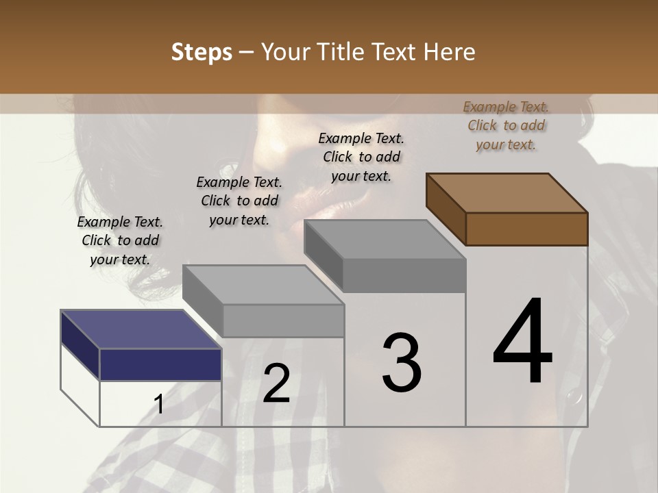 Standing Handsome Hair Style PowerPoint Template