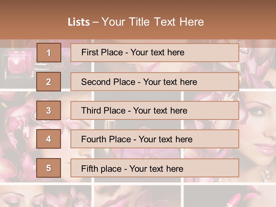 Professional Make Up Closed PowerPoint Template