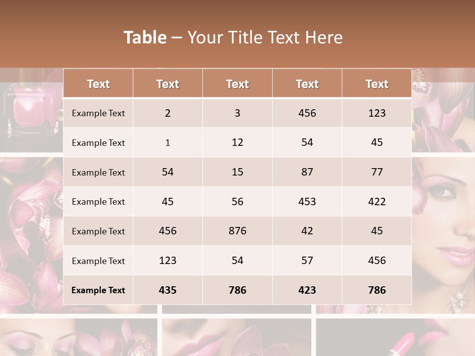 Professional Make Up Closed PowerPoint Template