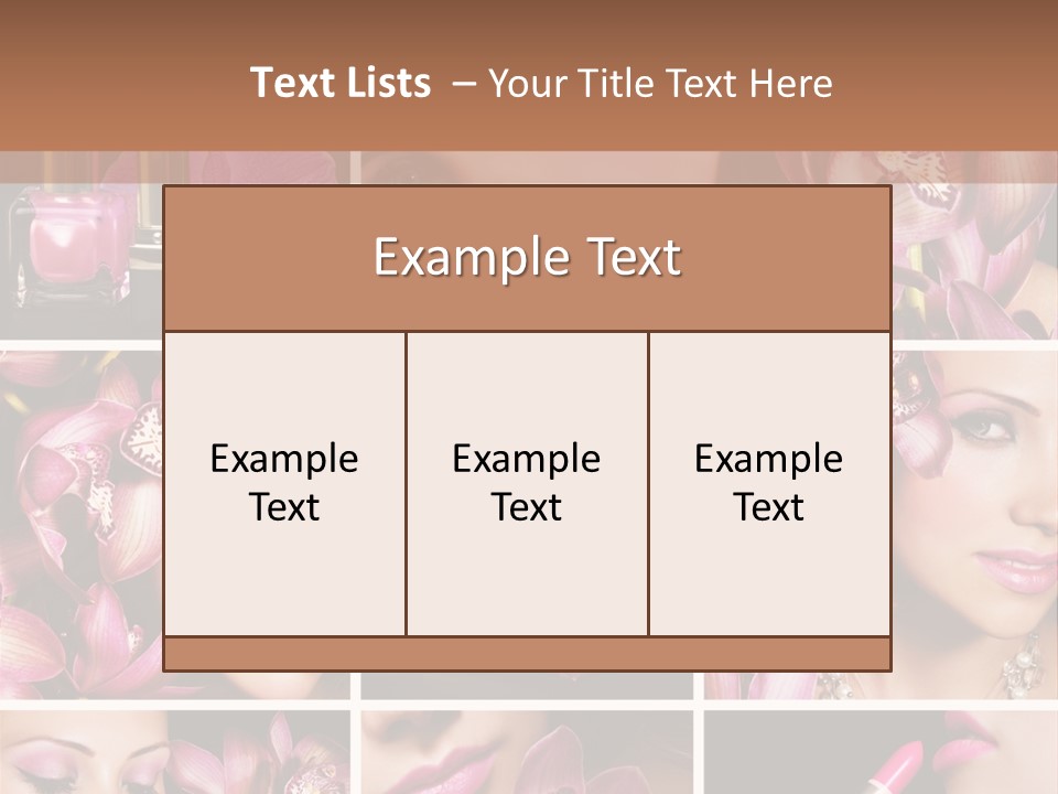 Professional Make Up Closed PowerPoint Template