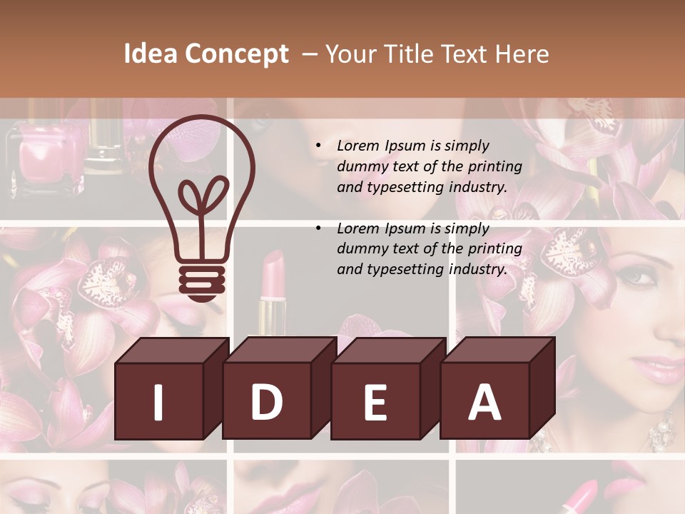 Professional Make Up Closed PowerPoint Template