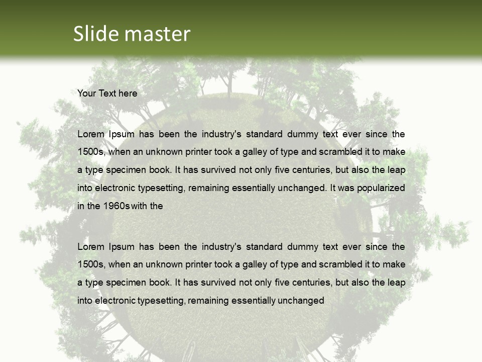 Open Tale Leaved PowerPoint Template