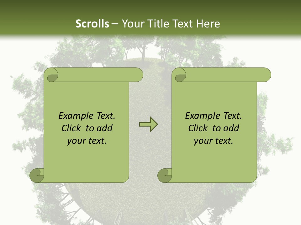 Open Tale Leaved PowerPoint Template