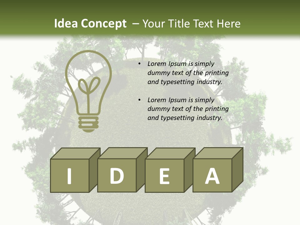 Open Tale Leaved PowerPoint Template