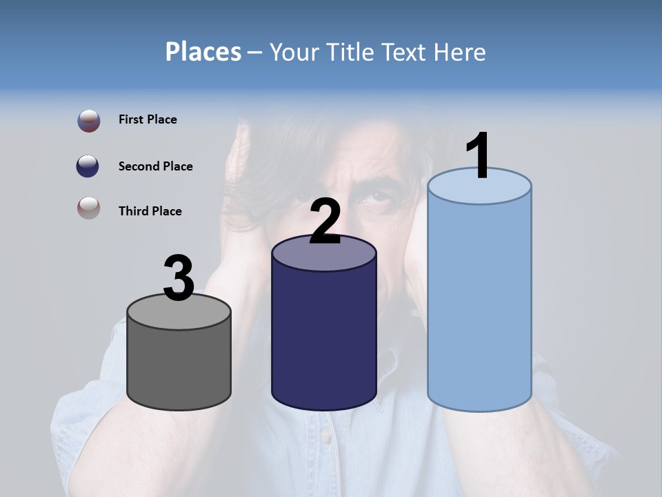 Depressed Desperation Female PowerPoint Template