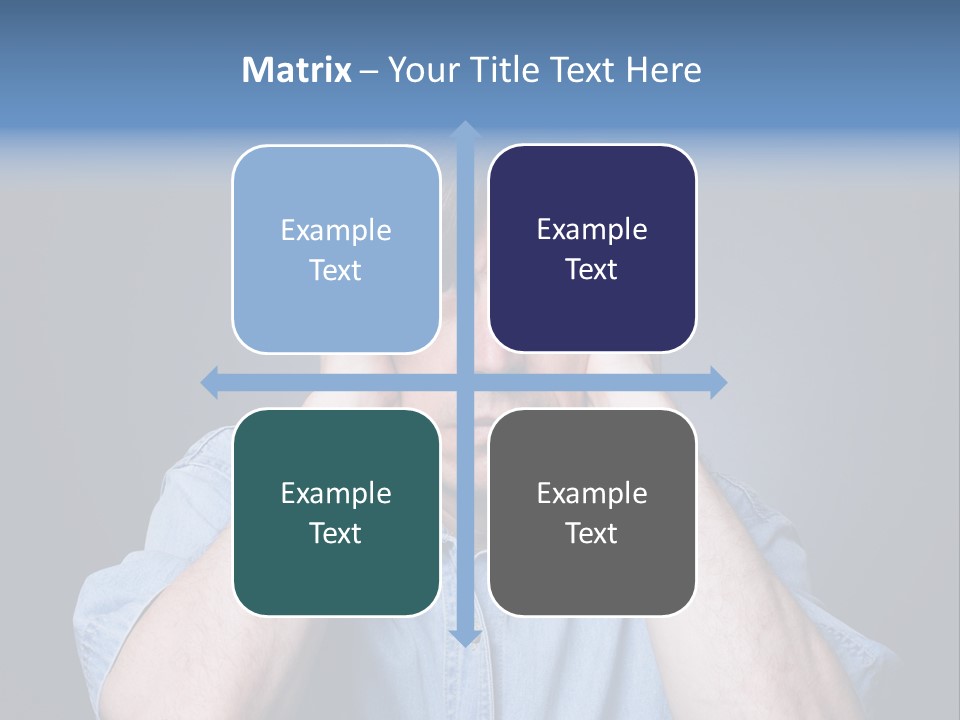 Depressed Desperation Female PowerPoint Template