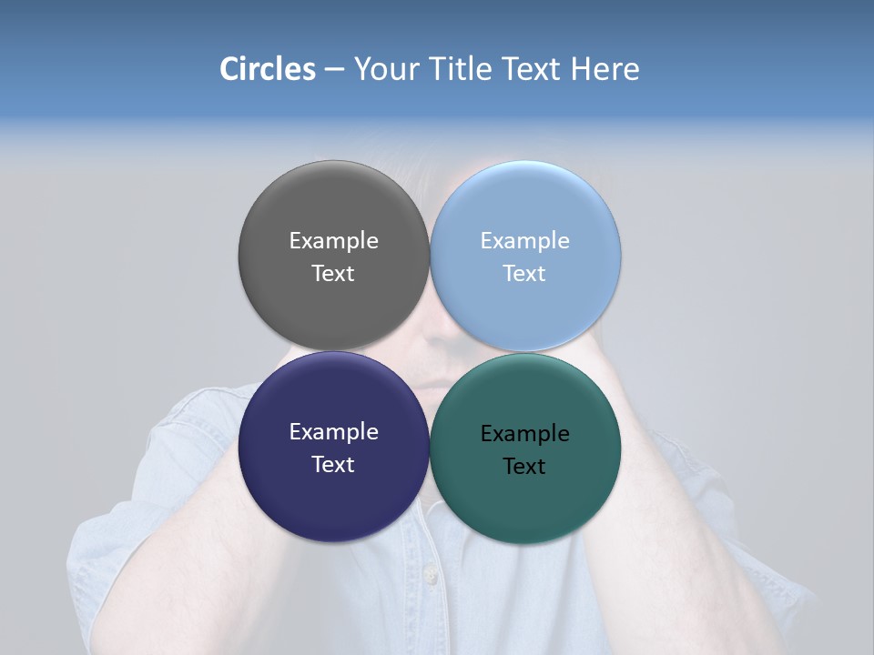 Depressed Desperation Female PowerPoint Template