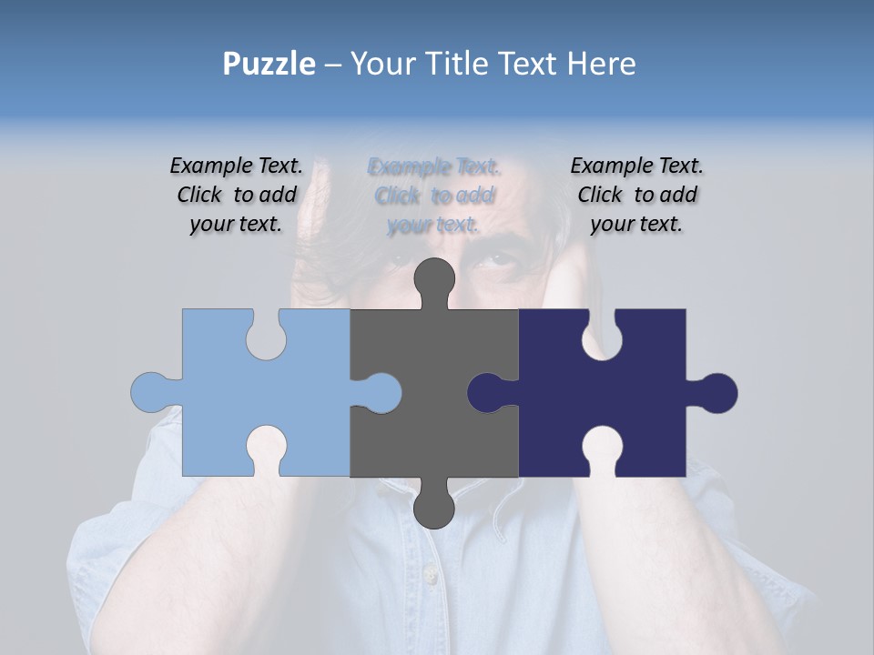 Depressed Desperation Female PowerPoint Template