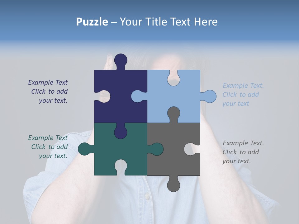 Depressed Desperation Female PowerPoint Template