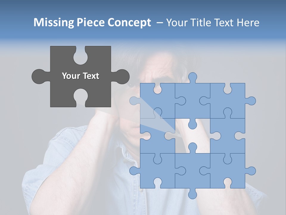 Depressed Desperation Female PowerPoint Template