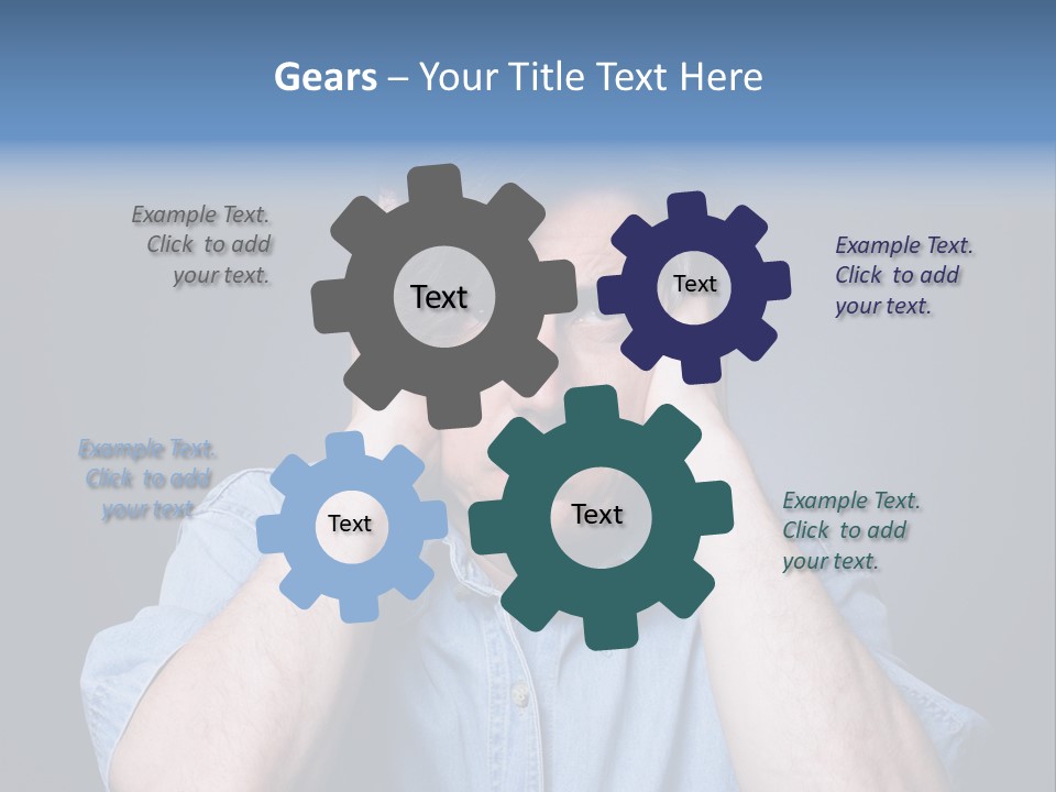 Depressed Desperation Female PowerPoint Template