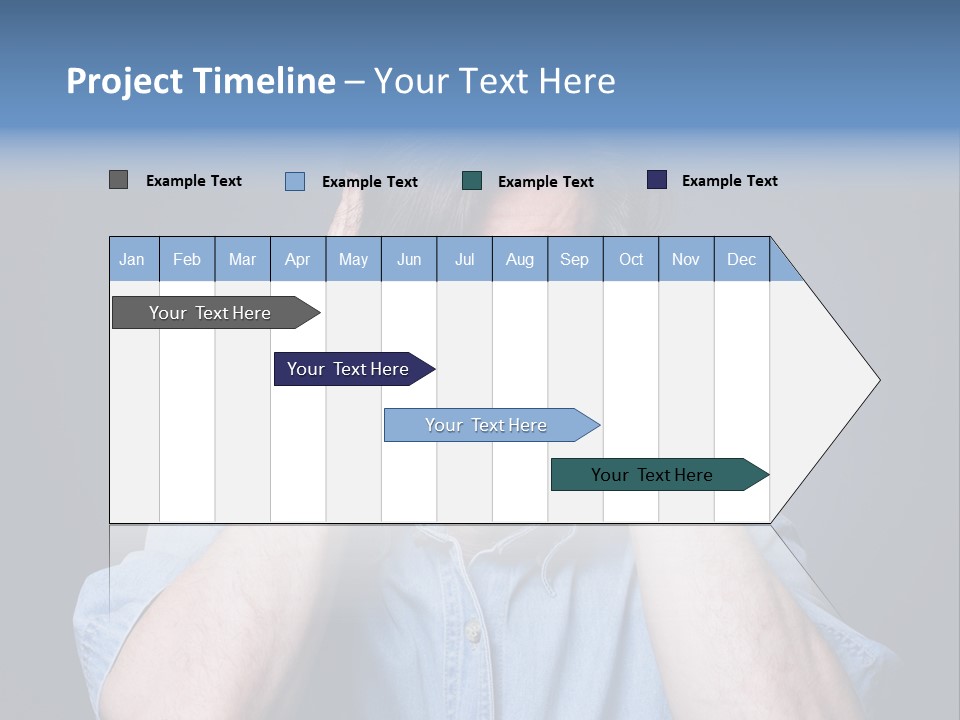 Depressed Desperation Female PowerPoint Template
