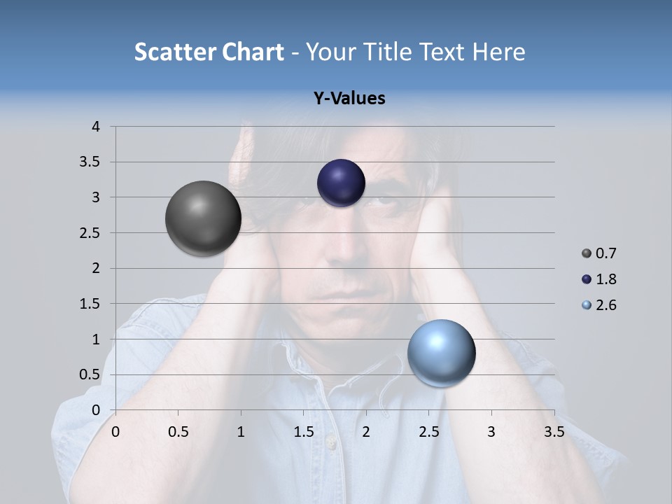 Depressed Desperation Female PowerPoint Template
