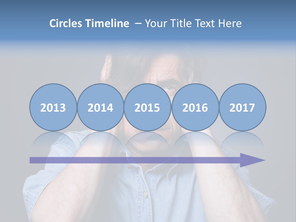 Depressed Desperation Female PowerPoint Template
