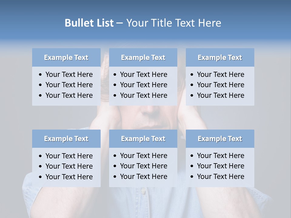 Depressed Desperation Female PowerPoint Template