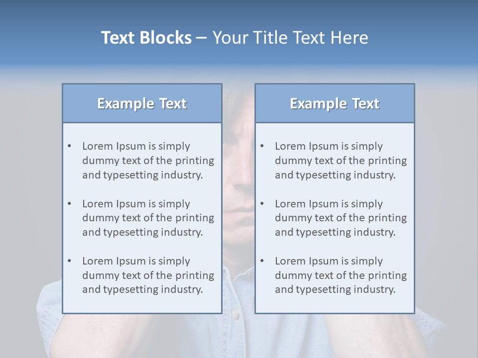 Depressed Desperation Female PowerPoint Template