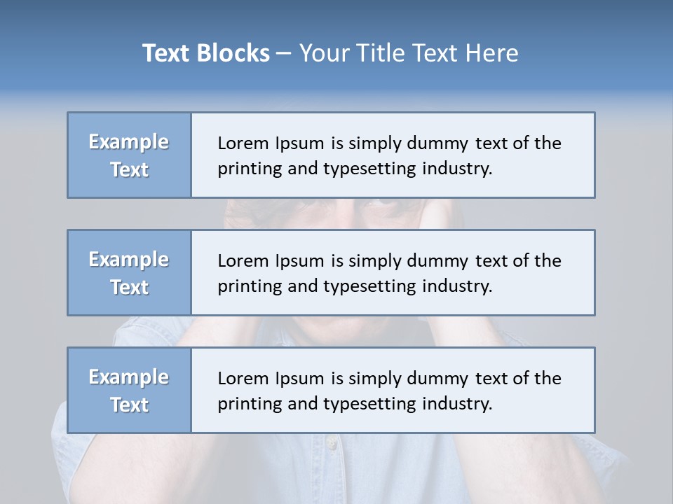 Depressed Desperation Female PowerPoint Template