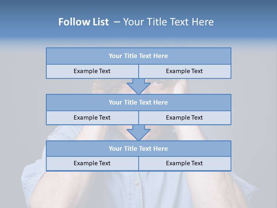 Depressed Desperation Female PowerPoint Template