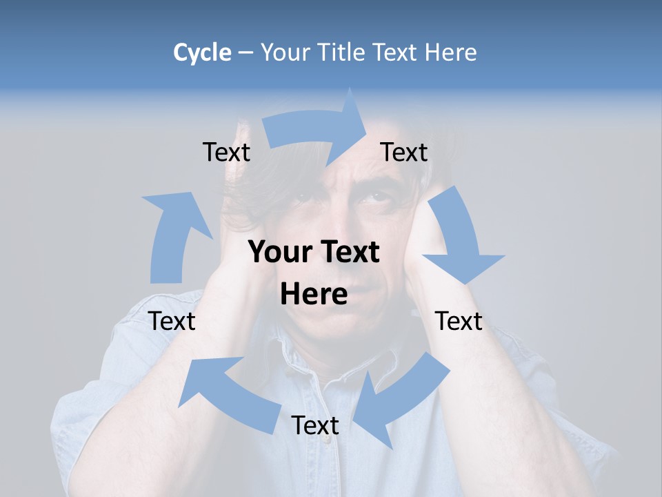 Depressed Desperation Female PowerPoint Template