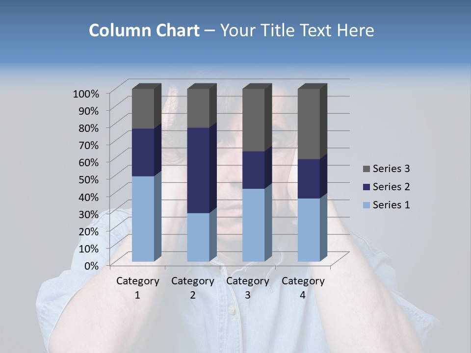 Depressed Desperation Female PowerPoint Template