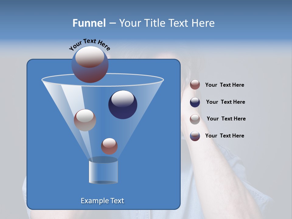 Depressed Desperation Female PowerPoint Template