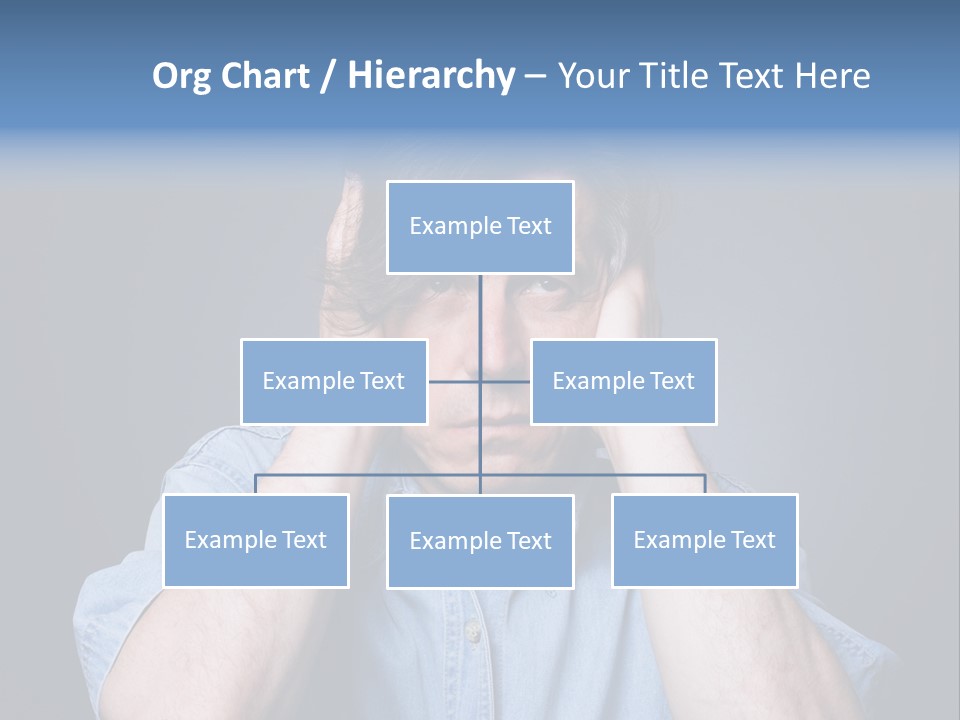 Depressed Desperation Female PowerPoint Template