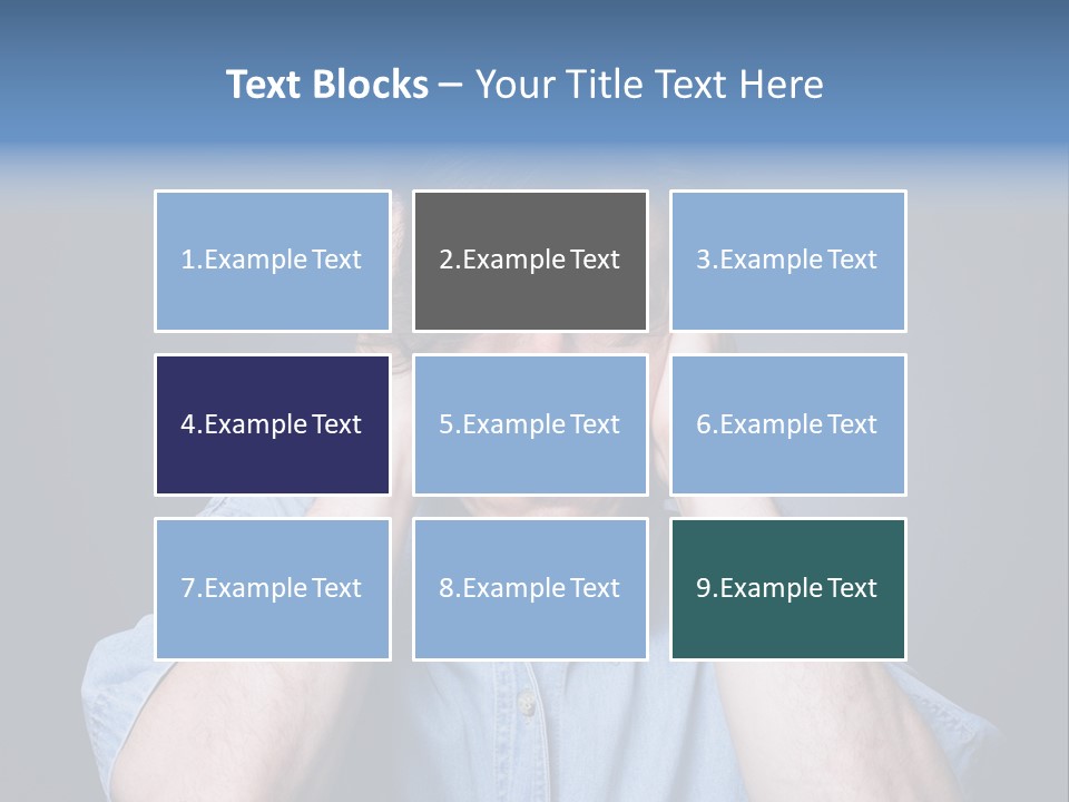Depressed Desperation Female PowerPoint Template