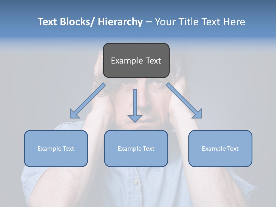Depressed Desperation Female PowerPoint Template