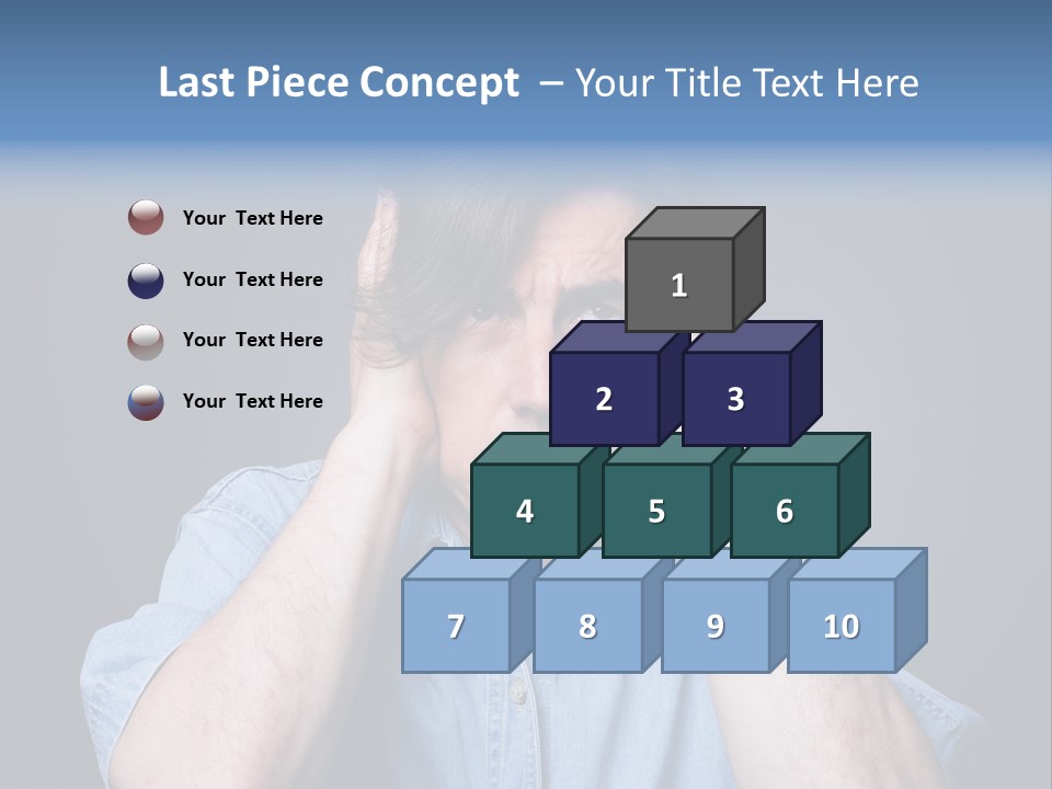 Depressed Desperation Female PowerPoint Template