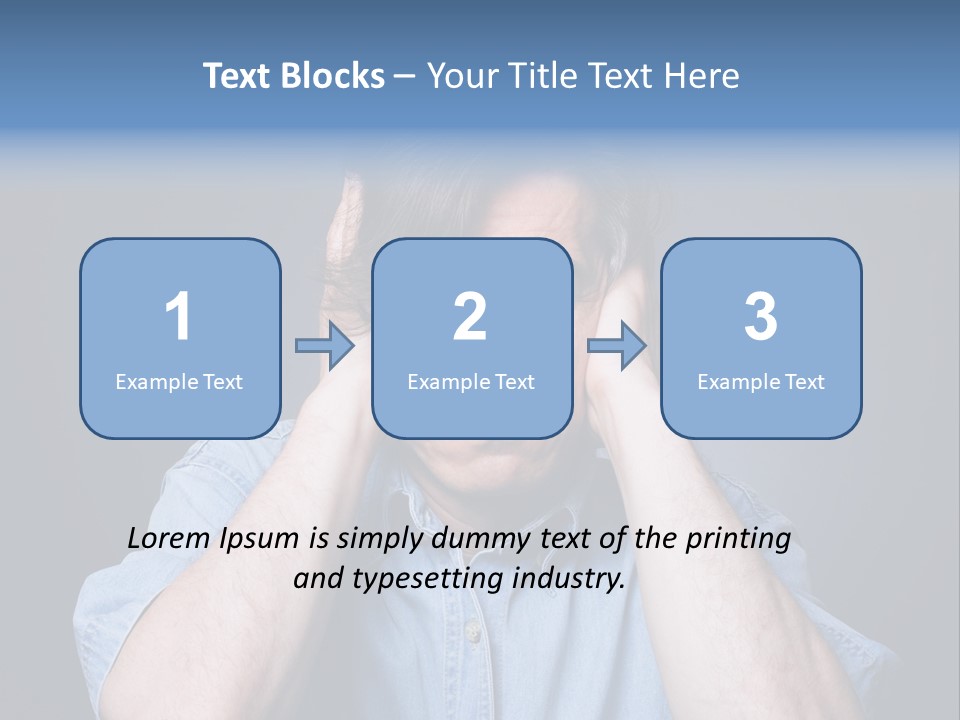 Depressed Desperation Female PowerPoint Template