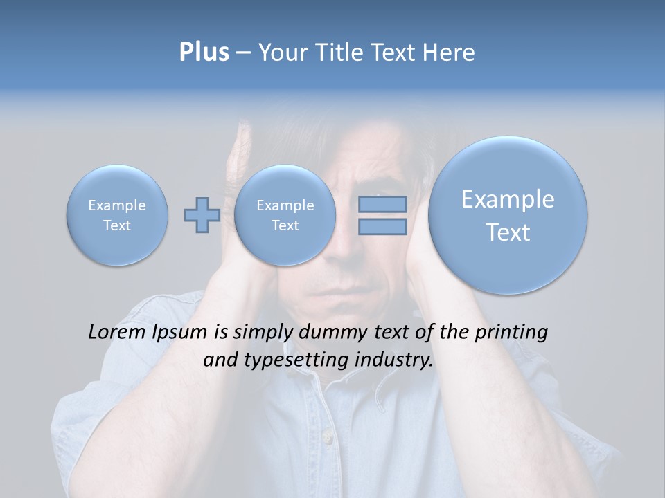 Depressed Desperation Female PowerPoint Template