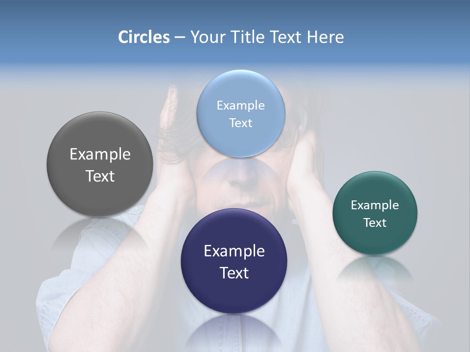 Depressed Desperation Female PowerPoint Template