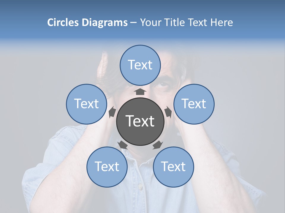 Depressed Desperation Female PowerPoint Template