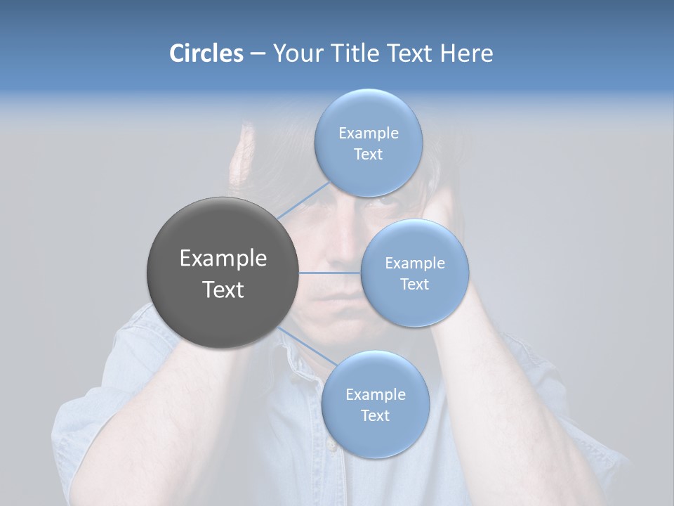 Depressed Desperation Female PowerPoint Template