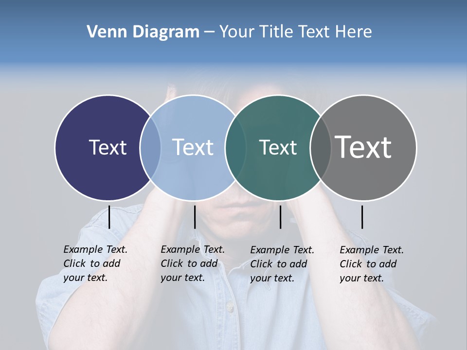 Depressed Desperation Female PowerPoint Template