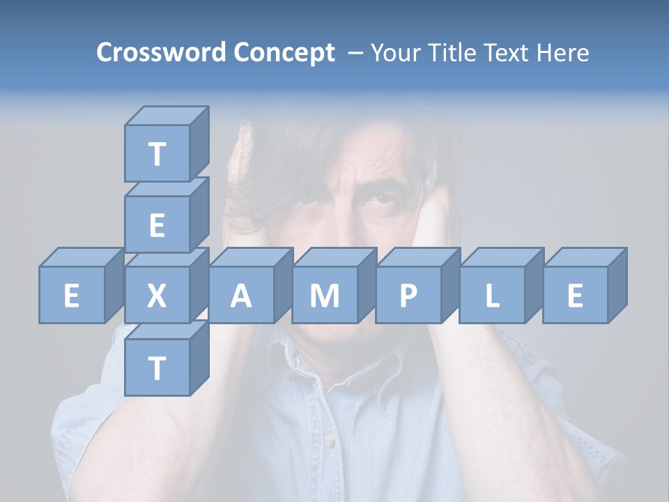 Depressed Desperation Female PowerPoint Template