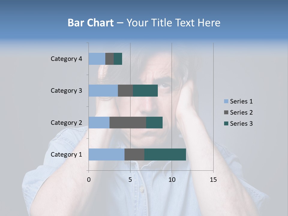 Depressed Desperation Female PowerPoint Template