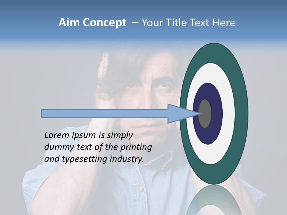 Depressed Desperation Female PowerPoint Template