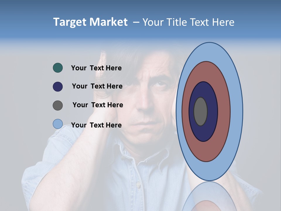 Depressed Desperation Female PowerPoint Template