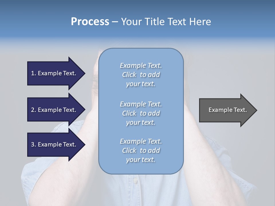 Depressed Desperation Female PowerPoint Template