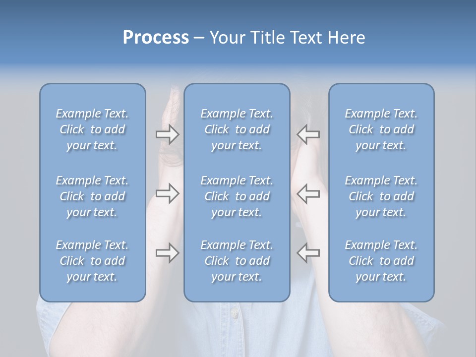 Depressed Desperation Female PowerPoint Template