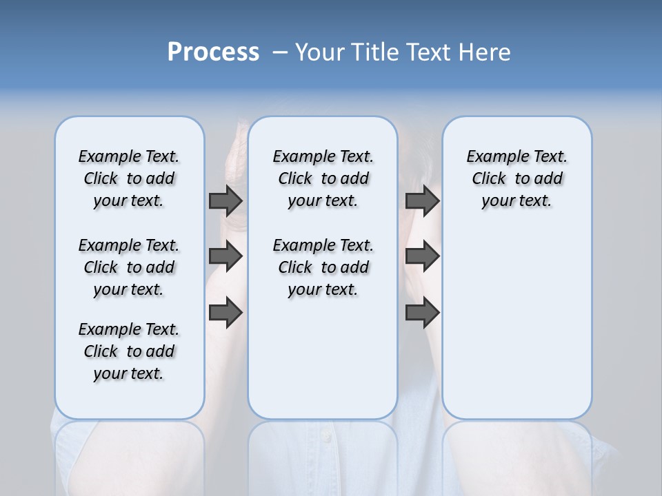 Depressed Desperation Female PowerPoint Template