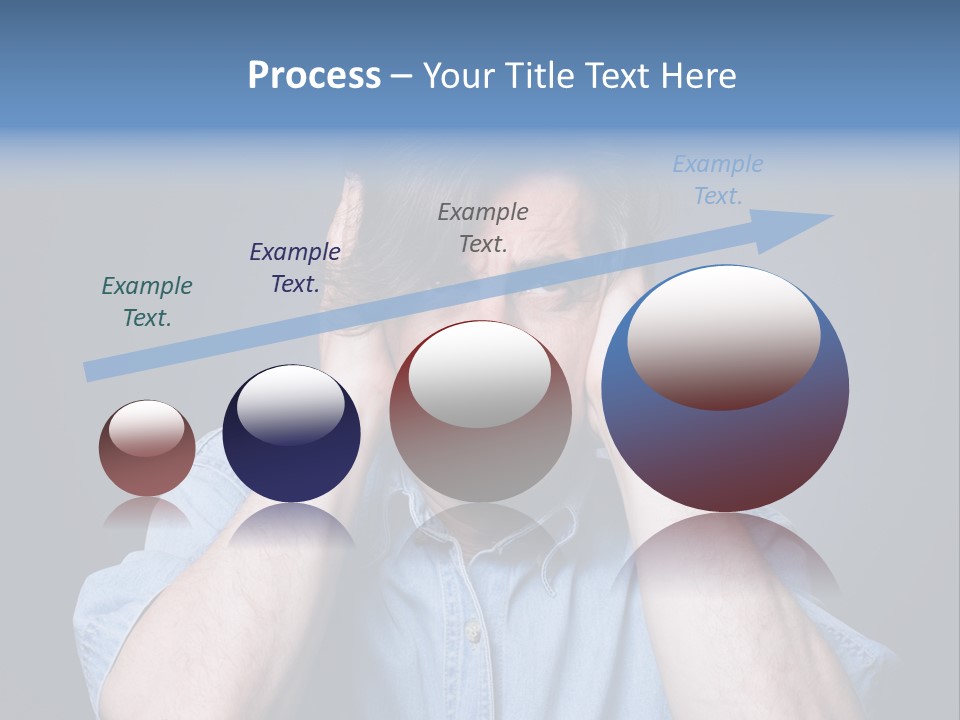 Depressed Desperation Female PowerPoint Template