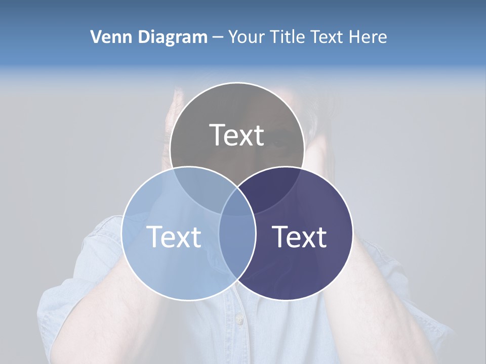 Depressed Desperation Female PowerPoint Template