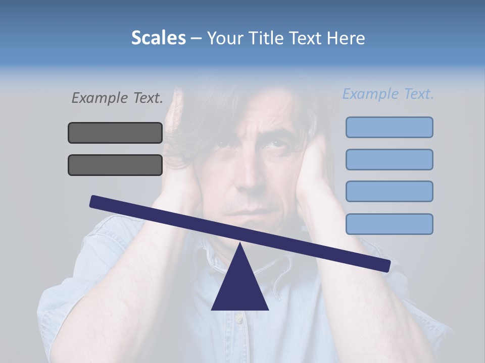 Depressed Desperation Female PowerPoint Template