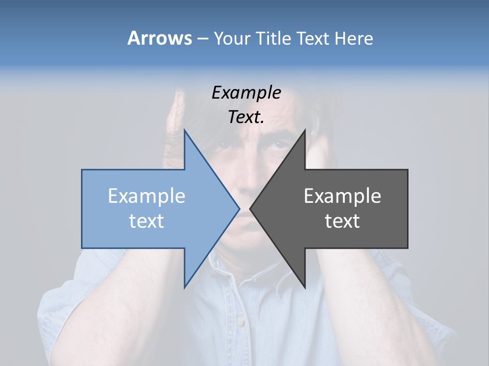 Depressed Desperation Female PowerPoint Template