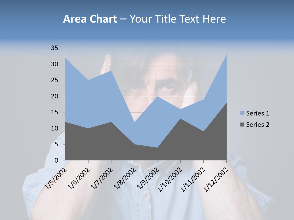 Depressed Desperation Female PowerPoint Template